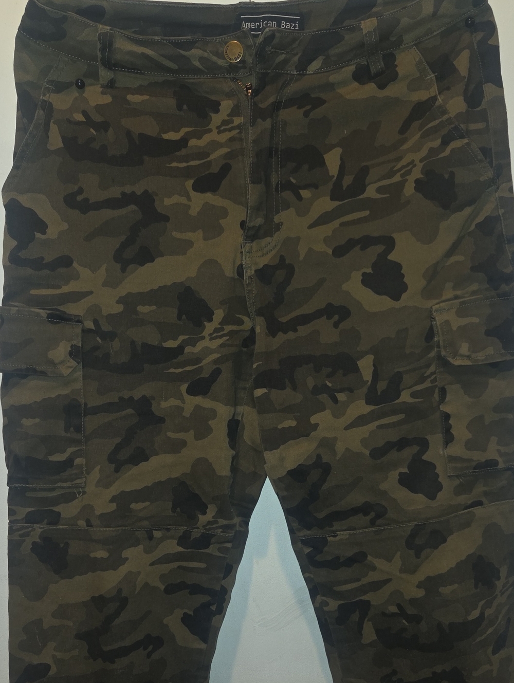 American Bazi Olive & Black Camo Cargo Pants